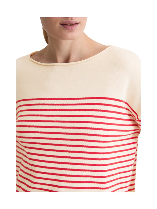 Marc O'Polo - Raidallinen neule venepääntiellä - J46 STRIPED / RAW CREAM | Stockmann - photo 4