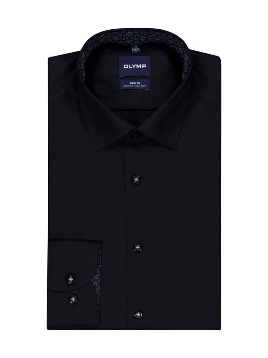 Olymp - Body Fit Solid -kauluspaita - 68 SCHWARZ | Stockmann - photo 1