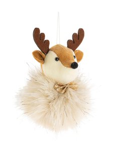 Weiste - Deer Fur Ball -turkispallo 12 x 8 cm - BROWN | Stockmann