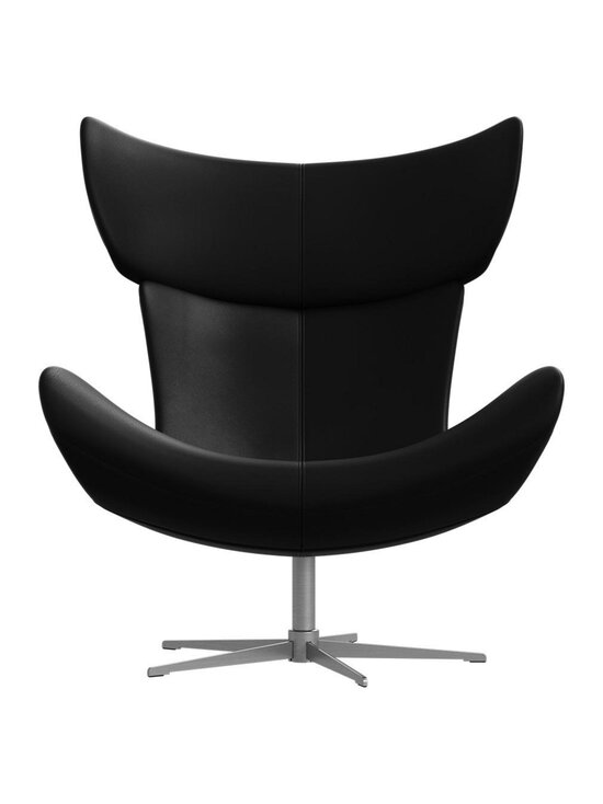 BoConcept - Imola-nojatuoli pyörivä jalusta Nordic Grain -nahka 5130 musta / teräs - BLACK | Stockmann - photo 4