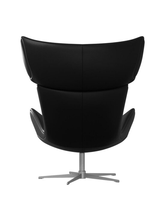 BoConcept - Imola-nojatuoli pyörivä jalusta Nordic Grain -nahka 5130 musta / teräs - BLACK | Stockmann - photo 3