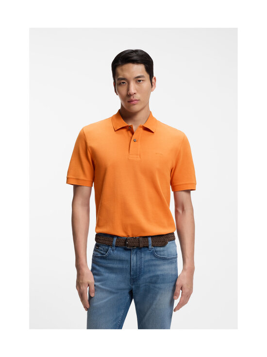BOSS - Polosärk Pallas Jersey - 814 MEDIUM ORANGE | Stockmann - photo 4