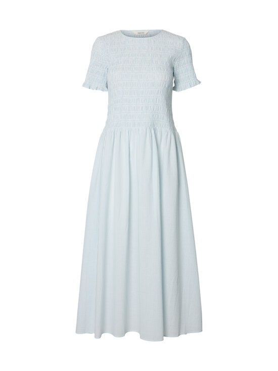 Selected - SlfHannah Regular -nilkkapituinen mekko - CASHMERE BLUE STRIPES:STRIPES | Stockmann - photo 1