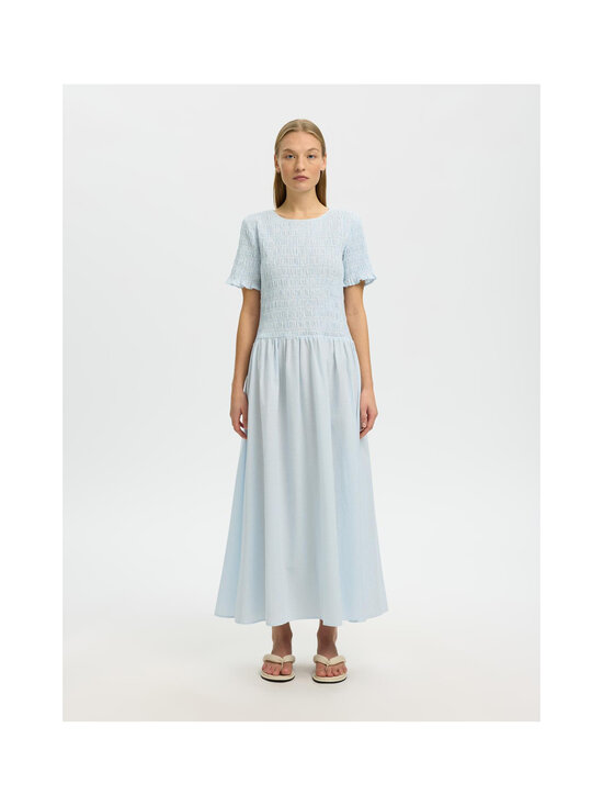 Selected - SlfHannah Regular -nilkkapituinen mekko - CASHMERE BLUE STRIPES:STRIPES | Stockmann - photo 2