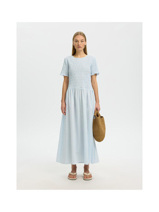 Selected - SlfHannah Regular -nilkkapituinen mekko - CASHMERE BLUE STRIPES:STRIPES | Stockmann - photo 4