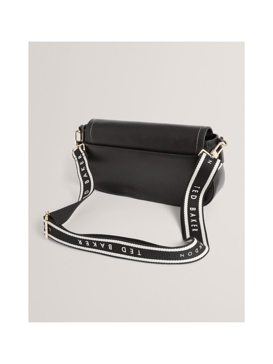 Ted Baker London - Louiize Webbing Flapover Crossbody -nahkalaukku - BLACK | Stockmann - photo 3
