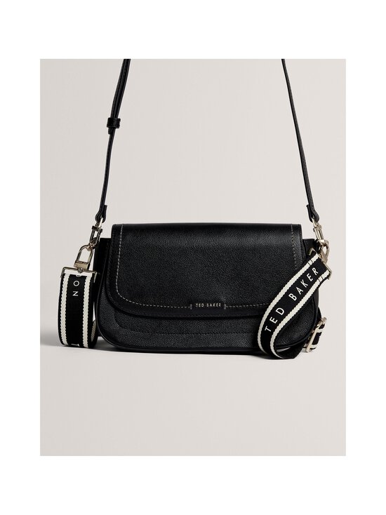 Ted Baker London - Louiize Webbing Flapover Crossbody -nahkalaukku - BLACK | Stockmann - photo 4