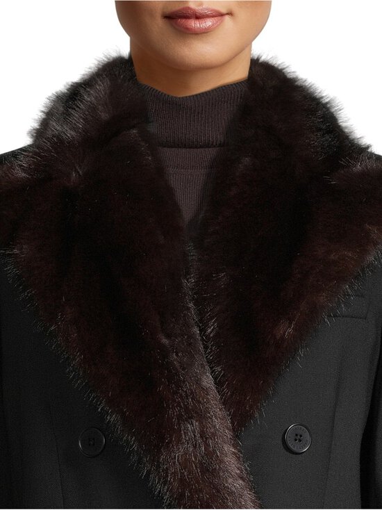 Lauren Ralph Lauren - Vilnas mētelis ar mākslīgās kažokādas apkakli - 001 BLACK | Stockmann - photo 5
