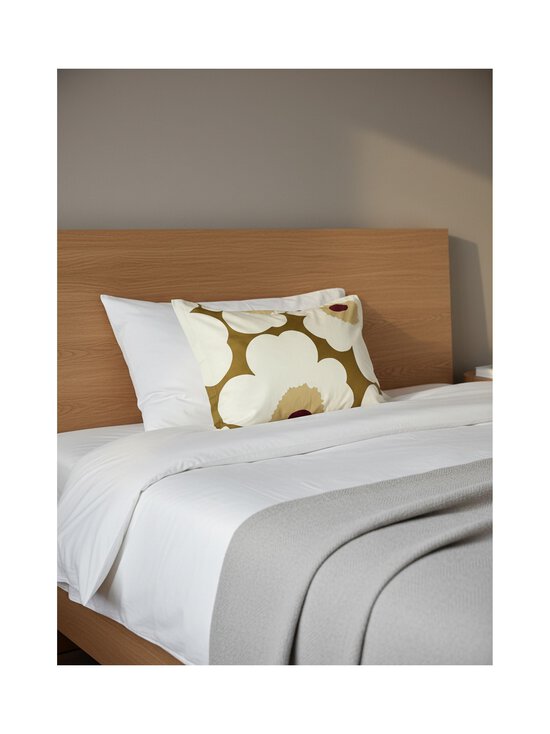 Marimekko - Satiinist padjapüür Unikko - 618 GREEN UMBER, CREAM | Stockmann - photo 2