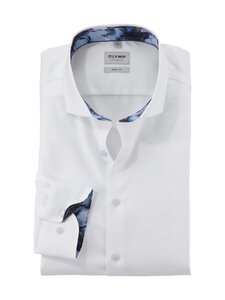 Olymp - Triiksärk Royal Kent Body Fit Contrast - 00 WHITE | Stockmann