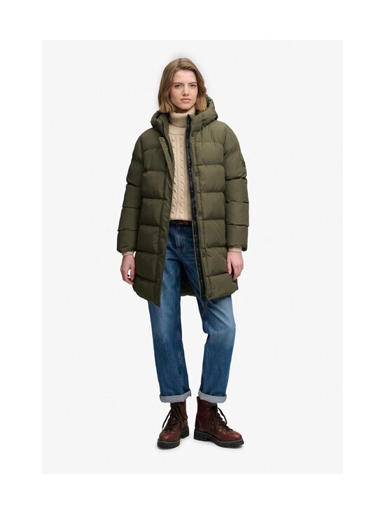 Superdry - Hooded Sports Puffer Mid -toppatakki - GVK WASHED KHAKI | Stockmann - photo 6