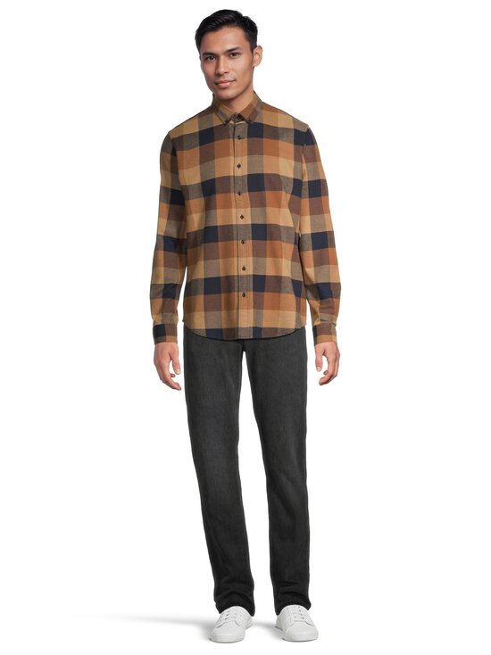 CONSTRUE - Nybro flaneļa krekls ar apkakli - CINNAMON CHECK COMBO | Stockmann - photo 2