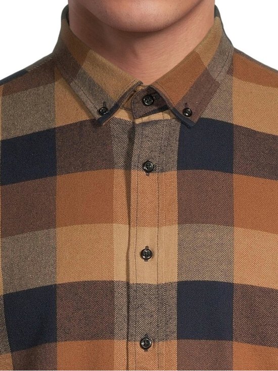 CONSTRUE - Nybro flaneļa krekls ar apkakli - CINNAMON CHECK COMBO | Stockmann - photo 4
