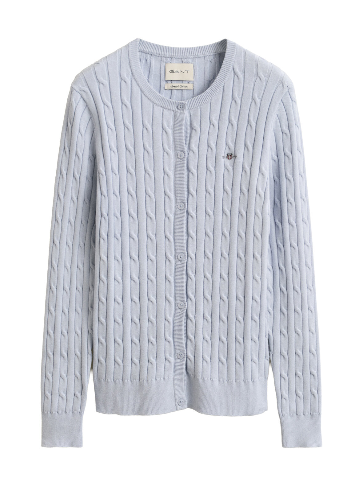 Stretch cotton -palmikkoneuletakki
