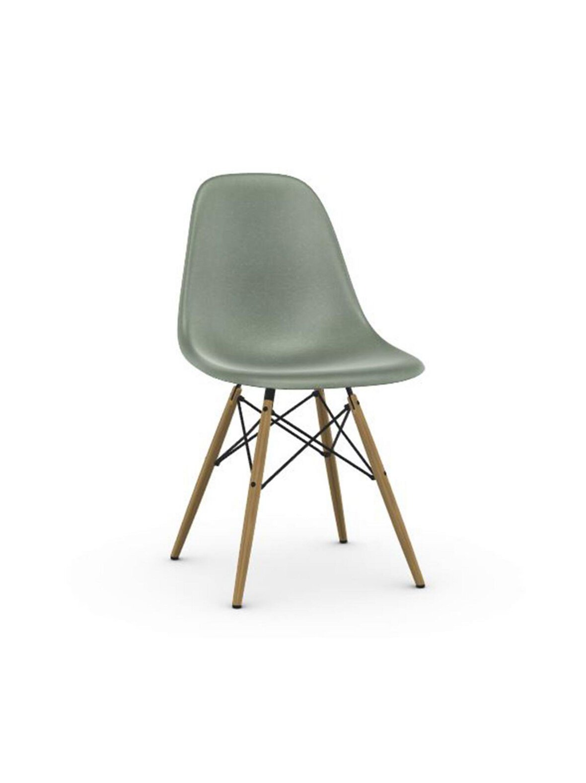 Eames DSW Fiberglass -tuoli sea foam green/vaalea vaahtera
