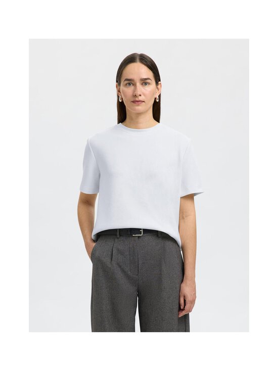 Selected - SlfTenny Boxy t-paita - SNOW WHITE - photo 3 Selected - SlfTenny Boxy t-paita - SNOW WHITE | Stockmann - photo 3