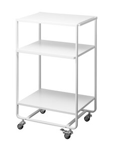 Yamazaki - Tower Three-Tier Rolling servēšanas ratiņi 38 x 49 x 81.5 cm - WHITE | Stockmann