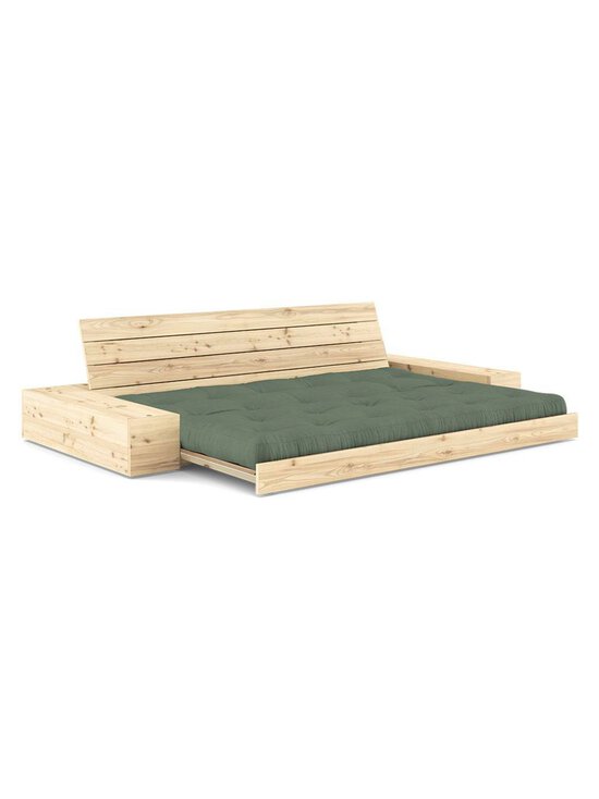 Karup - Base-futonsohva laatikoilla olive green/mänty L 244 cm - GREEN | Stockmann - photo 2