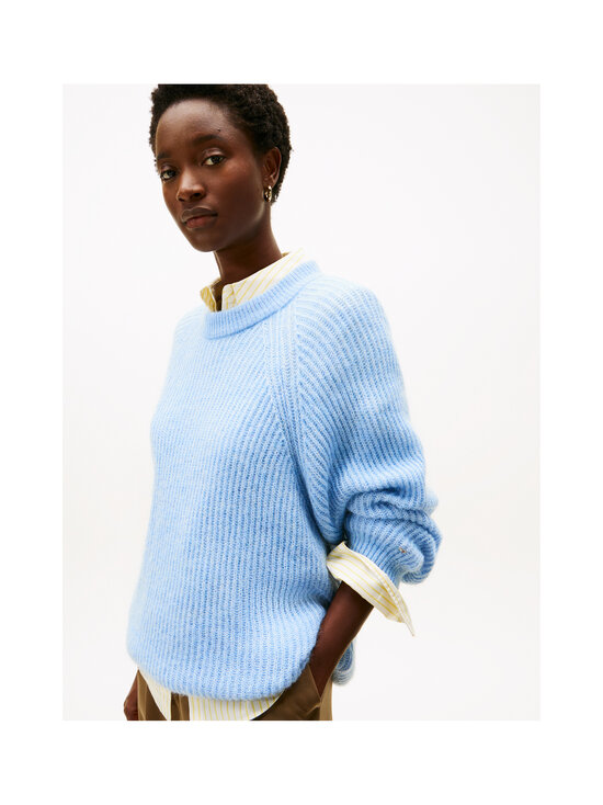 Tommy Hilfiger - C-neck-alpakkasekoiteneule - C1O BREEZY BLUE | Stockmann - photo 5