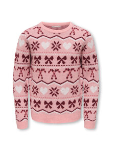 KIDS ONLY - KogSnowflake Xmas -neulepaita - ROSE ELEGANCE PATTERN:SNOWFLAKE | Stockmann