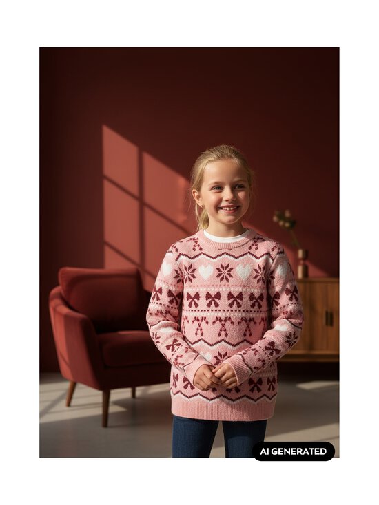 KIDS ONLY - KogSnowflake Xmas -neulepaita - ROSE ELEGANCE PATTERN:SNOWFLAKE | Stockmann - photo 4