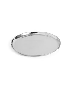 HAY - Essential Steel Round Medium -tarjoilulautanen - STAINLESS STEEL | Stockmann
