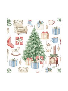 Duni - Tree And Gifts -servetti 33 x 33 cm - MULTI | Stockmann