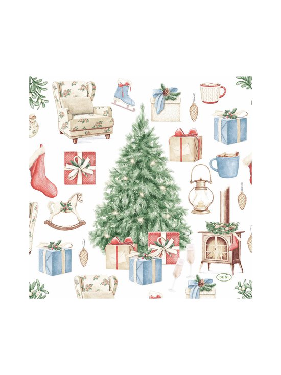 Tree And Gifts -servetti 33 x 33 cm