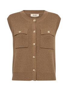 MOS MOSH - Kootud vest MMAyana - 282 DARK CAMEL | Stockmann