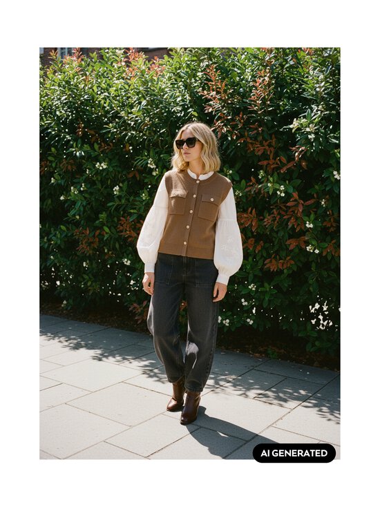 MOS MOSH - Kootud vest MMAyana - 282 DARK CAMEL | Stockmann - photo 3