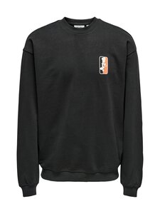 Only & Sons - OnsWyatt-collegepaita - JET BLACK PRINT:HI-TOP BLACK | Stockmann