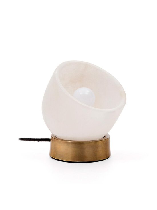 Kave Home - Shenli-pöytävalaisin - MESSINKI,VALKOINEN | Stockmann - photo 1