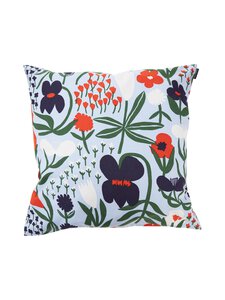Marimekko - Palsta-tyynynpäällinen 50 x 50 cm - 563 LIGHT BLUE, GREEN, RED | Stockmann