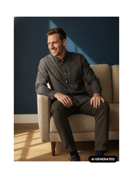Selected - Särk SlmRegCole Jay Melange - DARK SAPPHIRE CHECKS:MULTI | Stockmann - photo 7