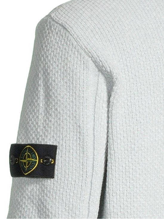 Stone Island - Logo Patch Crew Neck -neulepaita - V0041 SKY BLUE | Stockmann - photo 6