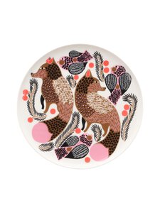 Marimekko - Ketunmarja-lautanen 20 cm - WHITE, BRONZE, PINK, PETROL | Stockmann