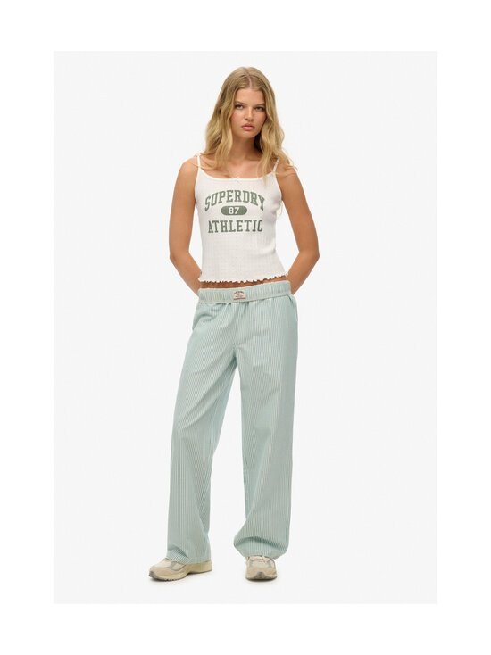 Superdry - Cotton Elastic -raidalliset housut - H9S PEPPERMINT CHALK STRIPE | Stockmann - photo 2
