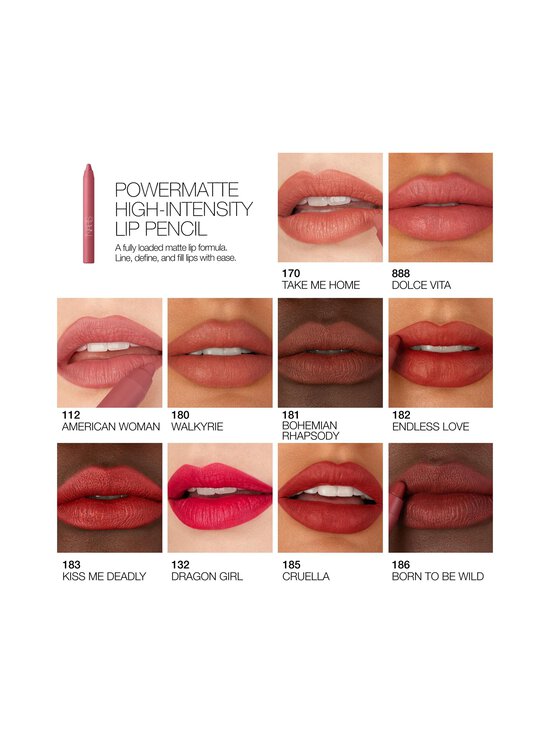 NARS - Huulepliiats Powermatte High Intensity Lip Pencil 2,4 g - CRUELLA 185 | Stockmann - photo 4