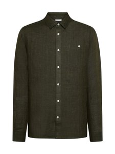 Knowledge Cotton Apparel - Regular Fit -pellavakauluspaita - 1068 BURNED OLIVE Knowledge Cotton Apparel - Regular Fit -pellavakauluspaita - 1068 BURNED OLIVE | Stockmann
