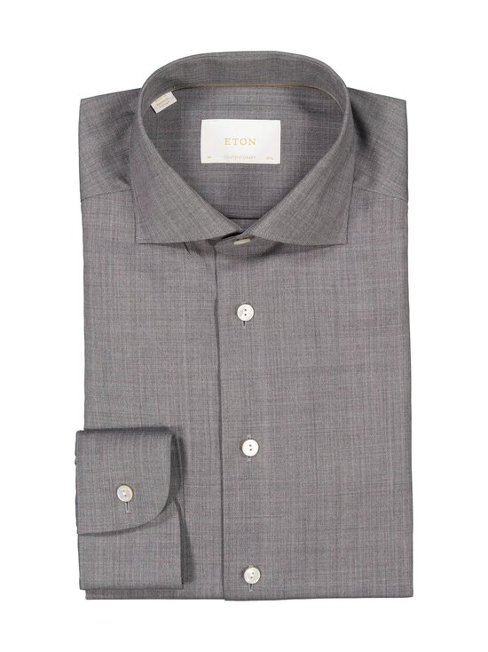 Eton - Long Sleeve Contemporary Fit -merinokauluspaita - 16 DARK GREY | Stockmann - photo 1