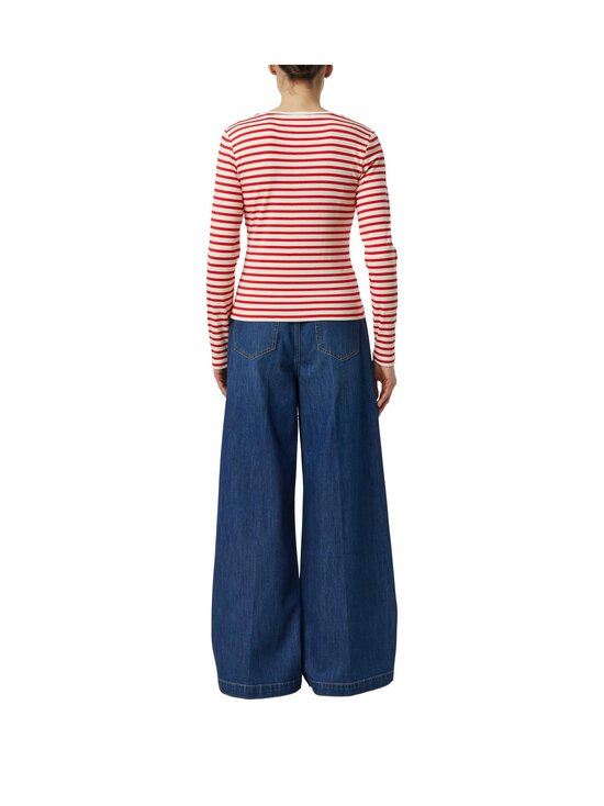 Comma - Trikoosärk Strib - 32D4 RED OFF WHITE | Stockmann - photo 3