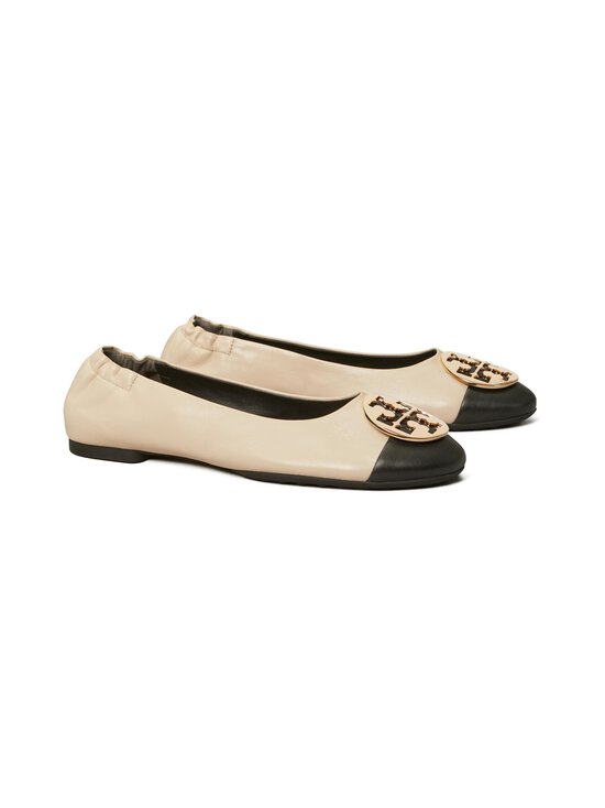 Tory Burch - Claire ādas balerīnas - 001 NEW CREAM / BLACK / GOLD - photo 3 Tory Burch - Claire ādas balerīnas - 001 NEW CREAM / BLACK / GOLD | Stockmann - photo 3