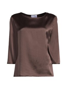 SAND Copenhagen - Siidisegust pluus Nova - 290 DARK BROWN | Stockmann