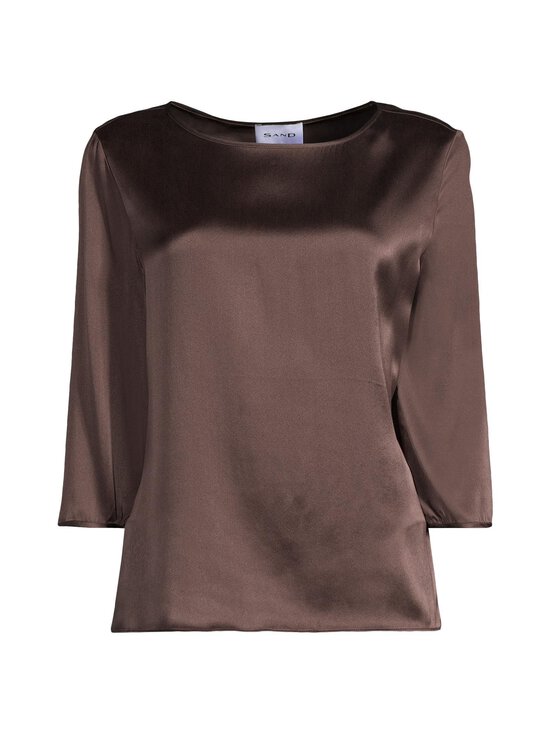 SAND Copenhagen - Siidisegust pluus Nova - 290 DARK BROWN | Stockmann - photo 1