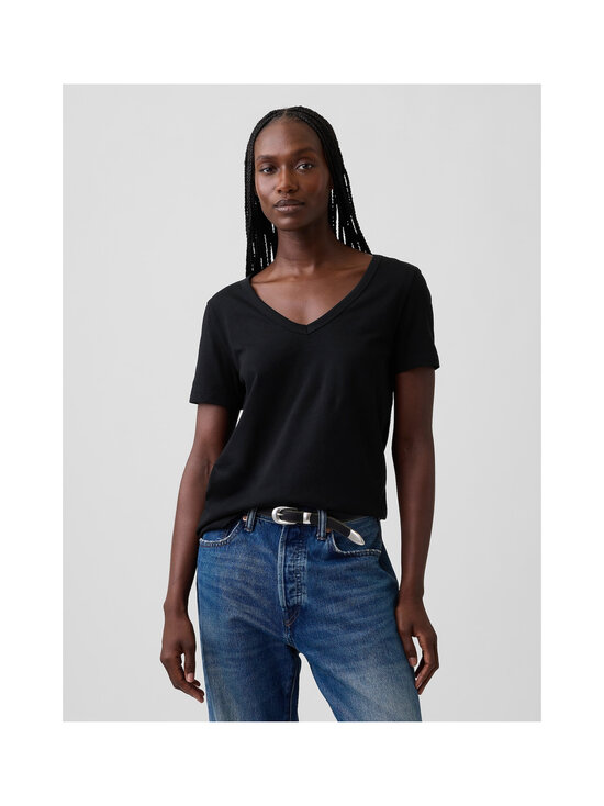 GAP - Vintage Vneck -paita - TRUE BLACK V2 2 | Stockmann - photo 2