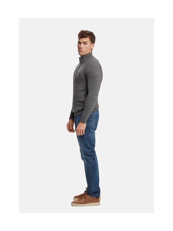 MCS - Axel Regular Half Zip -neulepaita - BROWN MELANGE | Stockmann - photo 5