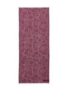 Marimekko - Villane sall Fiore Piirto Unikko - 430 DARK PURPLE, LIGHT PINK | Stockmann