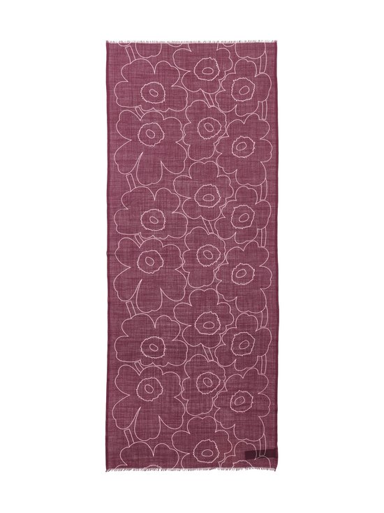 Marimekko - Villane sall Fiore Piirto Unikko - 430 DARK PURPLE, LIGHT PINK | Stockmann - photo 1