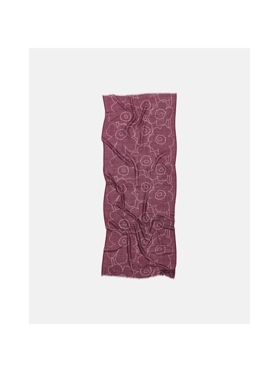 Marimekko - Villane sall Fiore Piirto Unikko - 430 DARK PURPLE, LIGHT PINK | Stockmann - photo 3