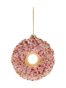 Casa Stockmann - Jõuluehe Donut Sequins 12,1 cm - PINK/BROWN Casa Stockmann - Jõuluehe Donut Sequins 12,1 cm - PINK/BROWN | Stockmann